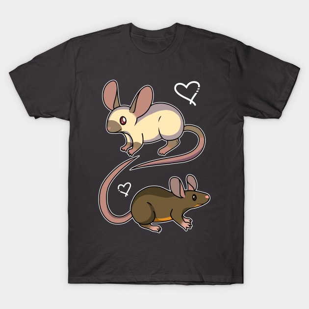 Fancy Mouse Love T-Shirt by Catbreon